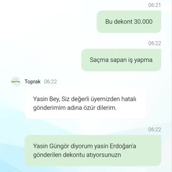 Yanlış Bilgilerle Ödeme Yapılması Ve Kazancın Hesaba Yatırılmaması