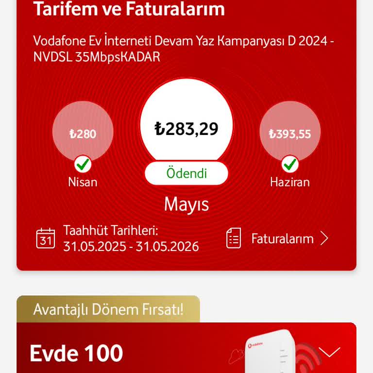 Vodafone Net Bilgim Ve Onayım Olmadan Bir Yıllık Yeni Bir Sözleşme Yapılmış