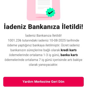 Siparişlerde Bozuk Ürün Ve Geciken İade Sebebiyle Mağduriyet