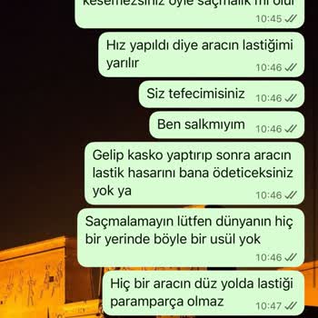 Kasko Kapsamı Dışı Bırakılan Lastik Hasarı İçin Haksız Ücret Talebiyle Mağduriyet
