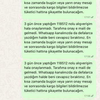 Sipariş Sonrası İletişim Kurulamıyor Ve Ürün Gönderilmedi