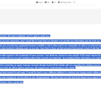 Hiçbir İşlem Yapmadan Hesabım Tehdit Gerekçesiyle Askıya Alındı