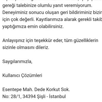 Sipariş Edilen Boyutta Olmayan Pizza Ve Yetersiz Müşteri Hizmeti