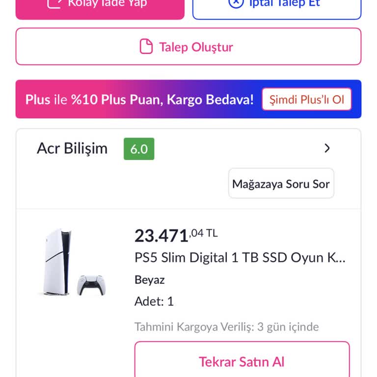 PlayStation Siparişim Günlerdir Kargoya Verilmedi Müşteri Hizmetine Ulaşamıyorum