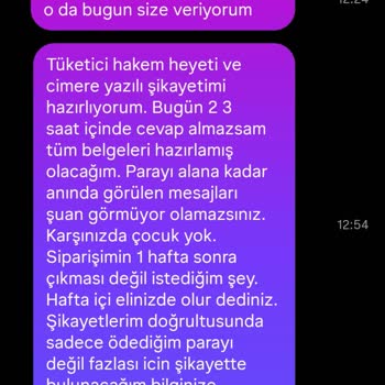 Siparişim Gönderilmedi, Yanıltıcı Bilgilendirme Ve Para İadesi Talebi