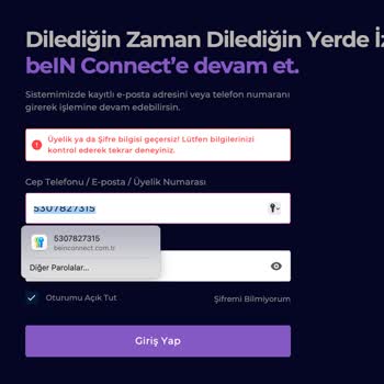 Bein Connect Üyeliğim Erken Kapandı, Hesabıma Erişemiyorum Destek Alamıyorum