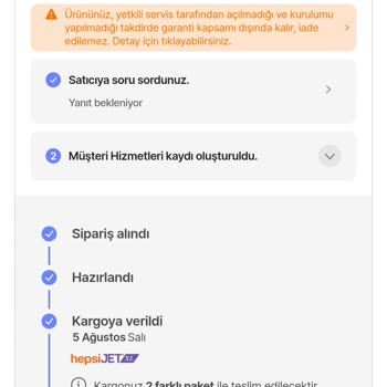 Sipariş Edilen Klima Teslim Edilmedi, Müşteri Hizmetlerinden Çözüm Alınamıyor
