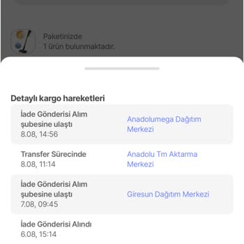 İade Sürecinde Gecikme Ve Yetersiz Müşteri Hizmeti Nedeniyle Mağduriyet