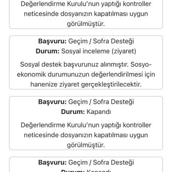 Sosyal Yardım Başvurum Sonuçsuz Kaldı, Şeffaflık Ve Açıklama Bekliyorum