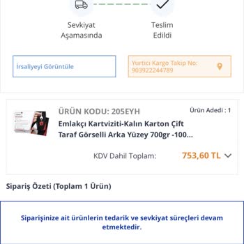 Kartvizit Siparişim 2 Aydır Teslim Edilmedi Ücret İadesi De Yapılmıyor