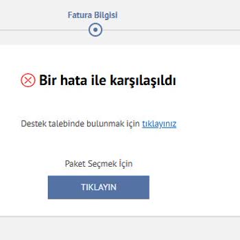 Mynet Mail Mini Paket Ödemesi Yapılamıyor, Müşteri Hizmetlerine Ulaşılamıyor