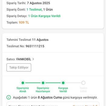 Teslimat Gecikmesi Ve Müşteri Hizmetlerinden Destek Alamama Sorunu