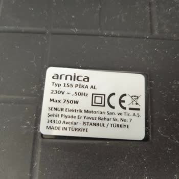 Arnica Küçük Ev Aletleri Yeni Alınan Elektrik Süpürgesinin Hortumu İlk Kullanımda Koptu!