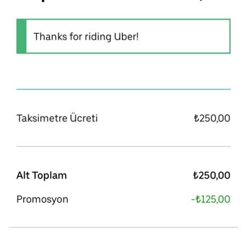 Uber Taksi Fazla Ücret Kesti: İade Talebim Var