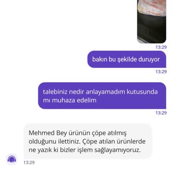 Getir Yemek Siparişimde Çiğ Patates Sorunu Ve İade Talebim Karşılanmadı