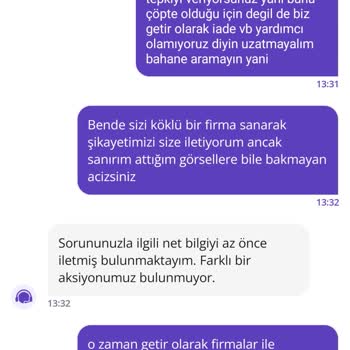 Getir Yemek Siparişimde Çiğ Patates Sorunu Ve İade Talebim Karşılanmadı
