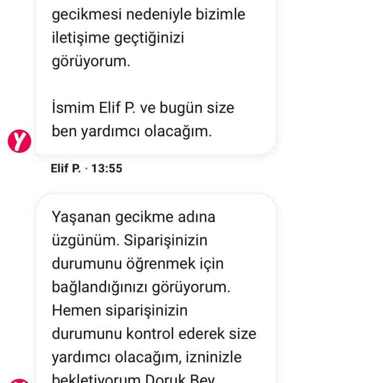 Teslim Edilmeyen Siparişe Ücret İadesi Talebi