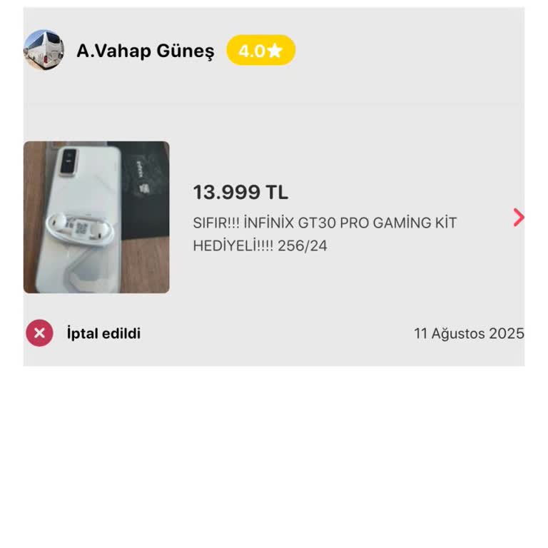 İptal Edilen Siparişimin Ücreti İade Edilmiyor, Destek Alamıyorum