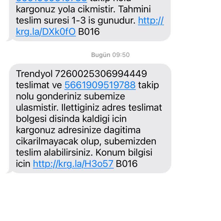 Teslimat Adresime Yapılmadı, Kargomu Şubeden Almam İsteniyor