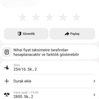 Yandex Go'da Belirtilen Ücretin İki Katından Fazla Alındı