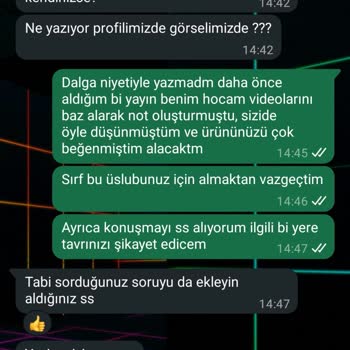 Müşteri Sorularına Sert Ve Saygısız Yanıt Nedeniyle Siparişten Vazgeçtim