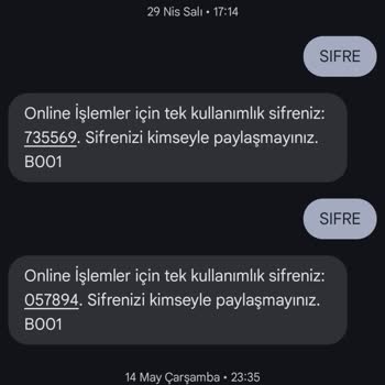 Online İşlemler Uygulamasına Giremiyorum, SMS Ücretleri Boşa Gidiyor!