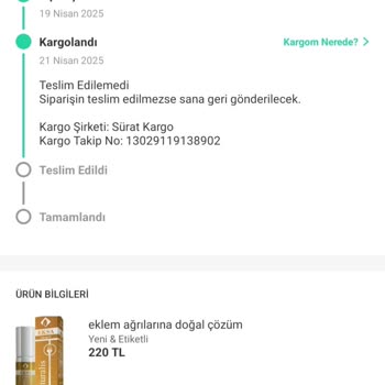 110 Gündür Çözülemeyen Kayıp Kargo Ve Ücret İadesi Sorunu