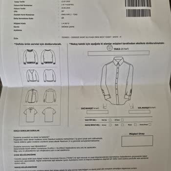 Yıkama Sonrası Tişörtler Kısaldı Ve Deforme Oldu Değişim Reddedildi