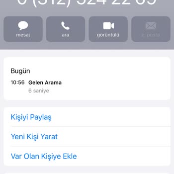 03125242269 Numarasından Gelen Şüpheli Arama