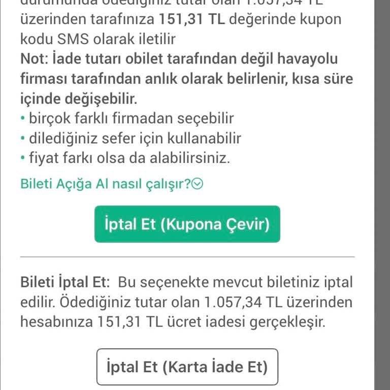 Bilet İptali Ve Ulaşım Sorunlarında Müşteri Hizmetlerine Ulaşamıyorum