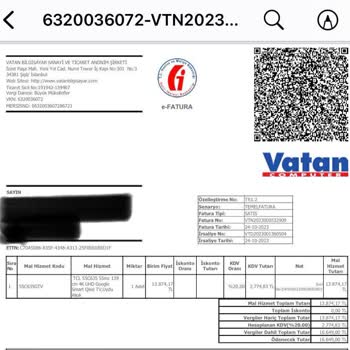 Vatan Bilgisayar QLED TV Arızası Sonrası Yanlış Model Değişimi ve Çözüm Eksikliği