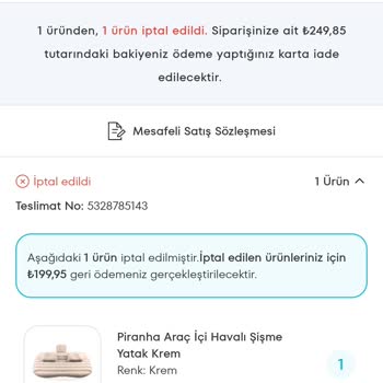 Stokta Olmayan Ürünü Sipariş Ettim Ertesi Gün İptal Edildi Mağdur Oldum