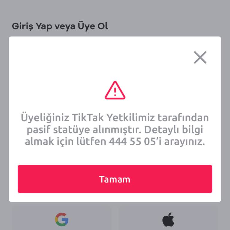 Tiktak Üyeliğim Haksız Yere Pasif Ve Aktifleştirilmiyor