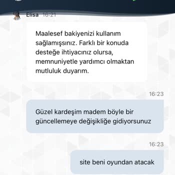 Habersiz Güncelleme Sonrası 4.000 TL Kaybım İade Edilmiyor