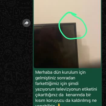 Kurulumdan Hemen Sonra Ekranda Kırık Çıkan Yeni Televizyon İçin Çözüm Sunulmadı
