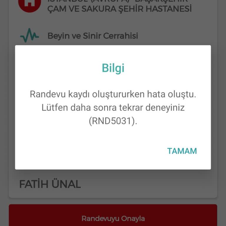 MHRS Sistem Hatası Nedeniyle Randevu Alamıyorum, Tedavim Gecikti