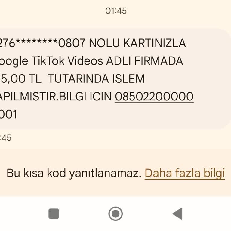 Bilgim Dışında Gerçekleşen Kart İşlemleri İçin Acil İade Talebim