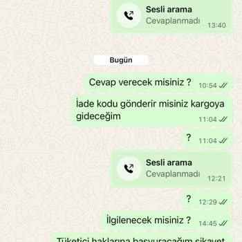 Yanlış Ve Kusurlu Ürün, İade Talebine Dönüş Yapılmıyor