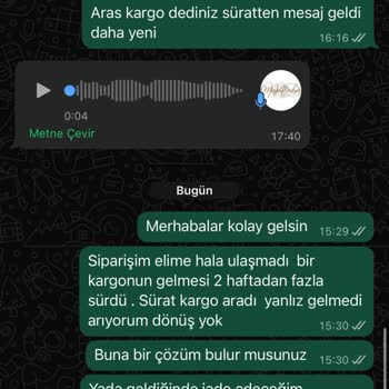 Eksik Ve Yanlış Ürün Teslimatı Sonrası İlgisiz Müşteri Hizmetleri