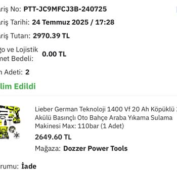 Yanlış Ürün Ve İade Sürecinde Yaşanan Mağduriyet