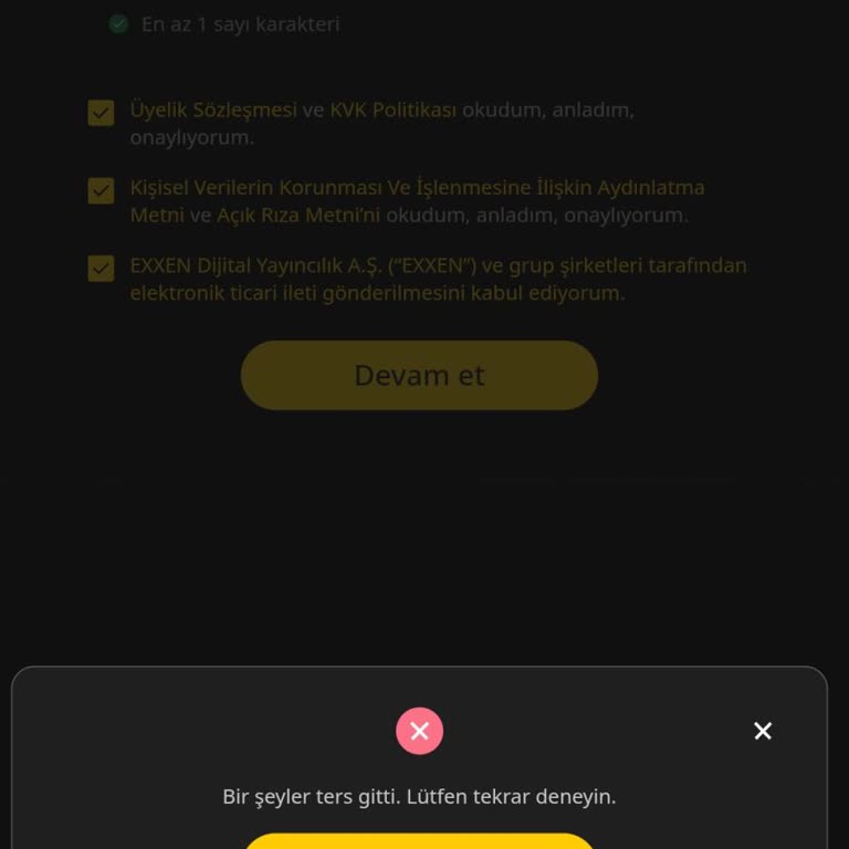 Exxen Üyeliği Oluşturulamıyor, Müşteri Hizmetlerine Ulaşılamıyor