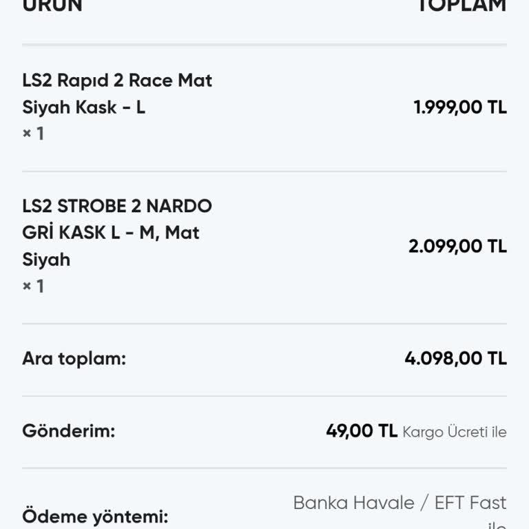 Tulpar Oto Yedek Parça Paramın İadesini Yapmıyor