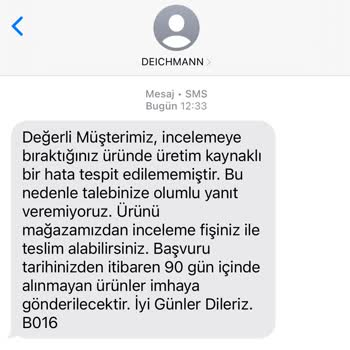 Kısa Sürede Açılan Ayakkabı İçin Para İadesi Talebi