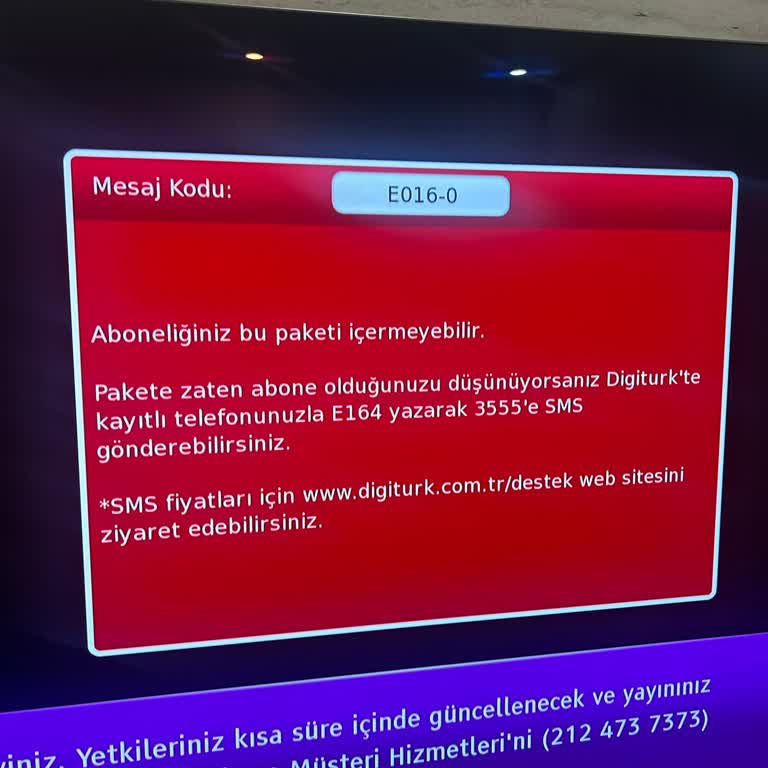 Digiturk Yayın Kesintisi Ve Müşteri Hizmetlerinden Destek Alamıyorum