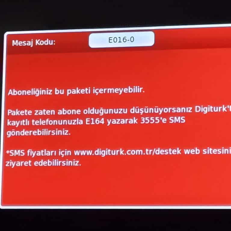 Maç Saatlerinde Sürekli 3016-0 Hatasıyla Hizmet Alamıyorum
