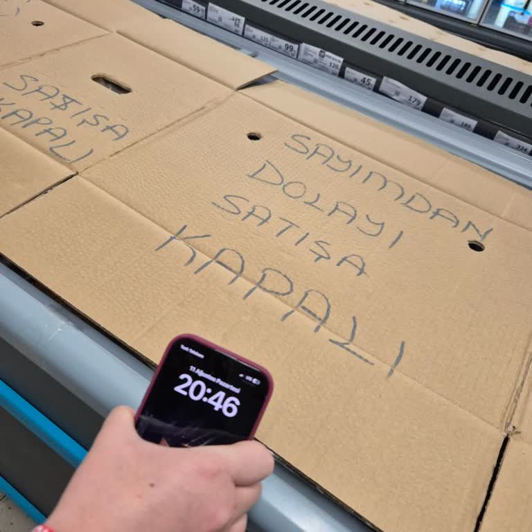 A101 Doğanyurt Şubesinde Buzluk Ürünlerinin Kapanış Saatinden Önce Satılmaması