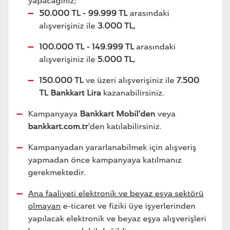 Kampanya Koşulları Sağlanmasına Rağmen Bankkart Lira Eksikliği