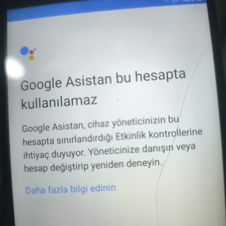 Samsung J7 Prime Sıfırlama Sonrası Google Asistan Hesabı Hatasıyla Karşılaştım