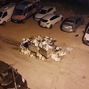 Konak Zafertepe'de Bir Haftadır Toplanmayan Çöpler Yaşamı Olumsuz Etkiliyor