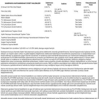 D-Smart Net Ve TV Hizmetinde Sürekli Arıza Ve Yüksek Cayma Bedeli Mağduriyeti